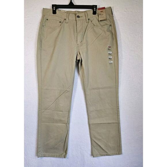 Levi's 514 Straight Fit Beige Khaki Twill 5-Pocket Pants‎ Sz 36 x 29 - Picture 4 of 13